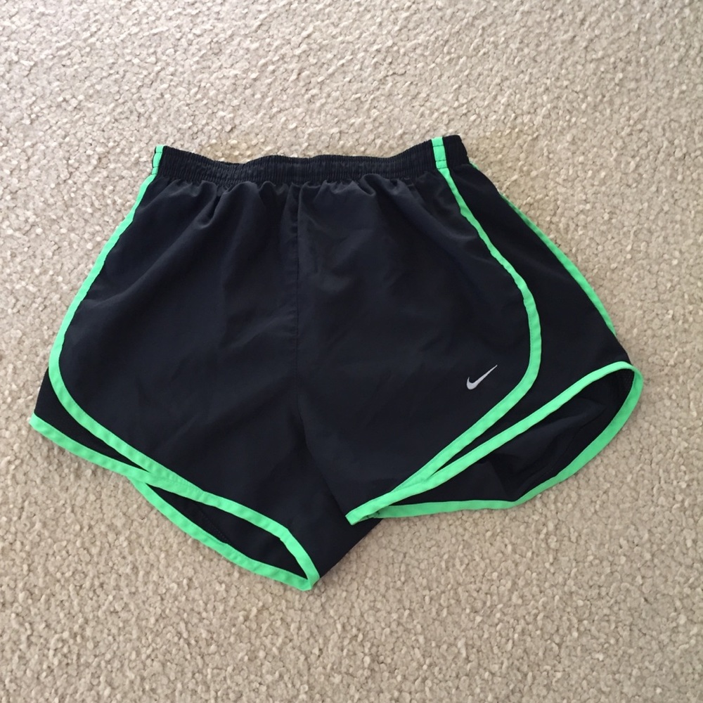 Black & Green Nike Dri-FIT Shorts